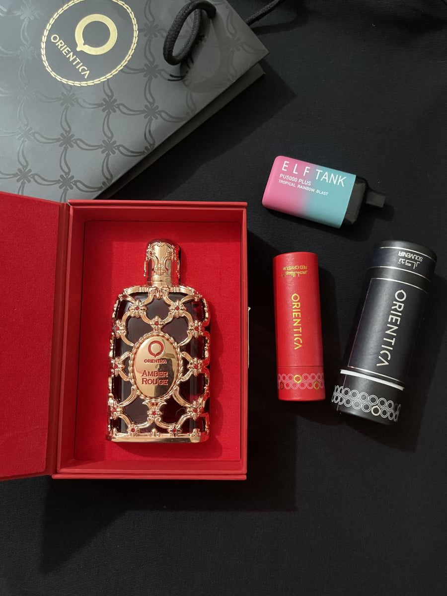 COMBO ESENCIA IMPERIAL ORIENTICA AMBER ROUGE + HARAMAIN AMBER OUD ROUGE
