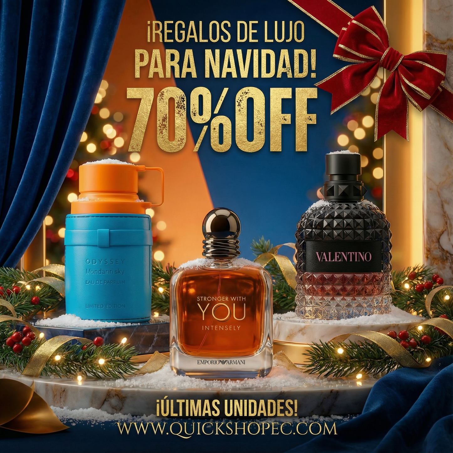 COMBO NAVIDEÑO | MANDARIN SKY ODYSSSEY + STRONGER WITH YOU + VALENTINO UOMO BORN IN ROMA + OBSEQUIOS