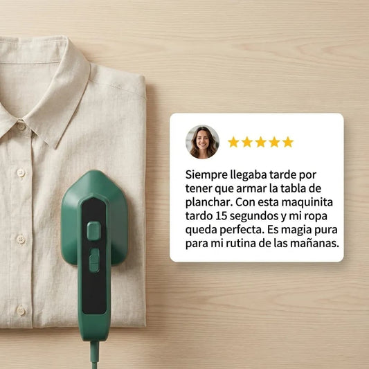 VaporaGo™ Plancha a vapor portátil – ¡HOY 40% OFF! Ropa Impecable en 15 Segundos